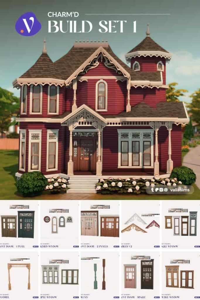 sims 4 build cc set