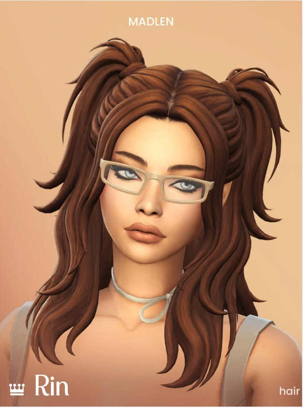 sims 4 double ponytail cc