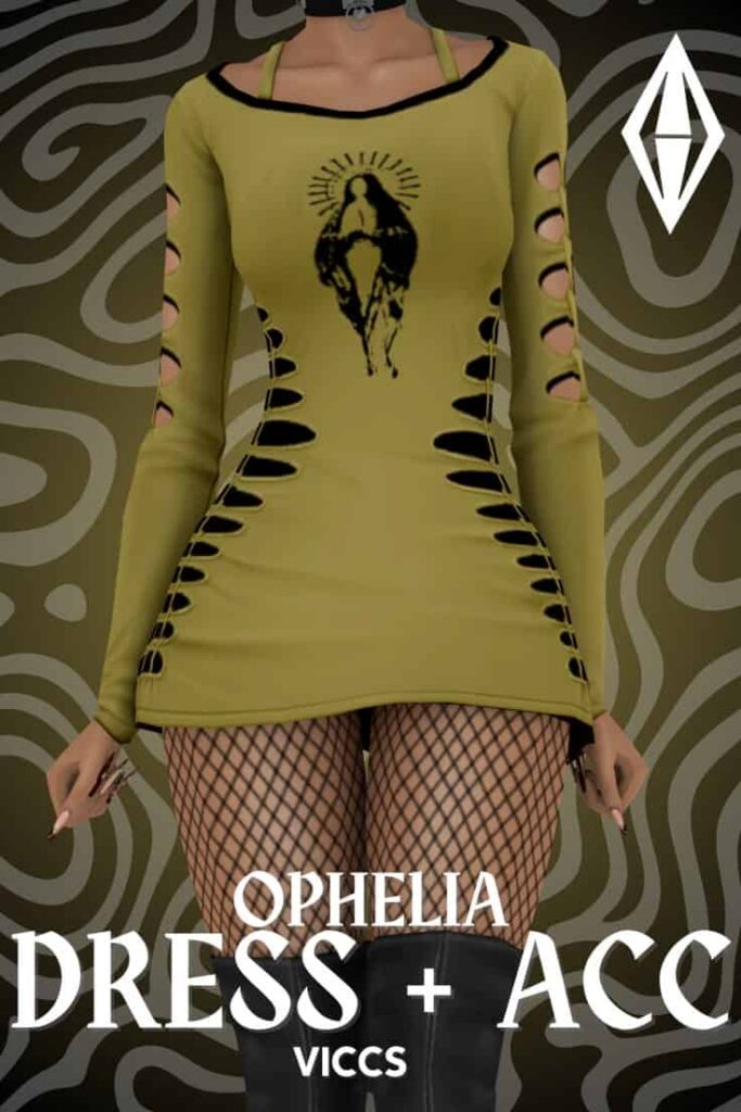 sims 4 dress and accessory