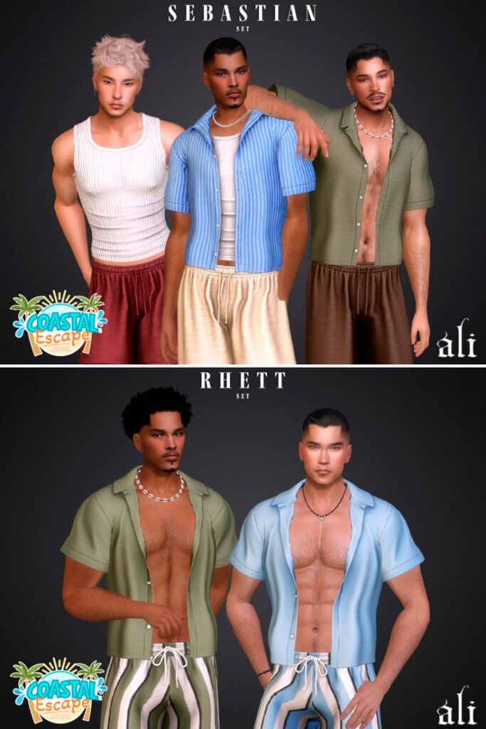sims 4 male cc clothes set