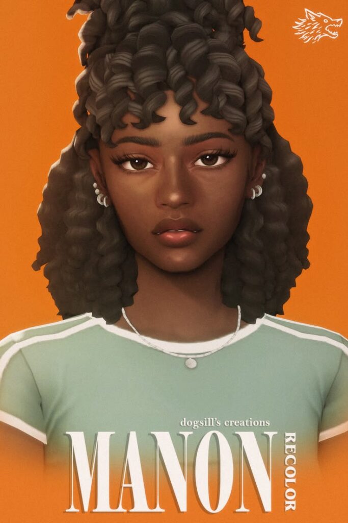 maxis match curly hair cc sims 4