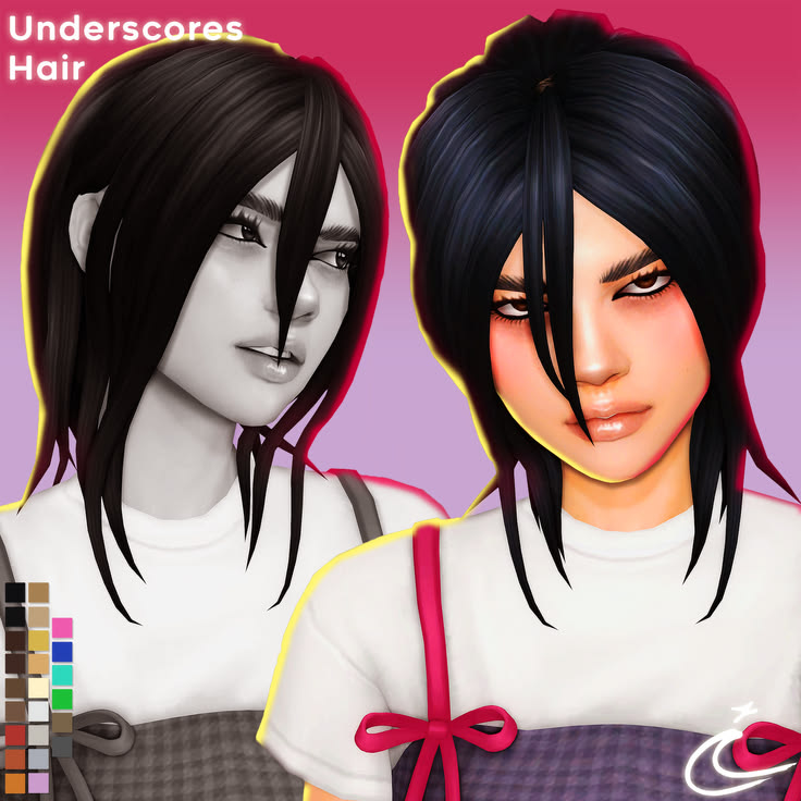 sims 4 hair cc with bangs