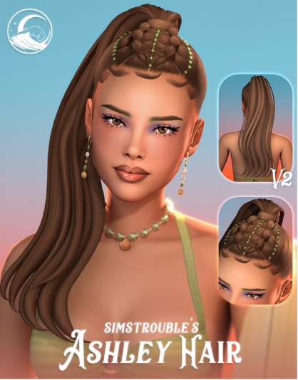 sims 4 high ponytail cc