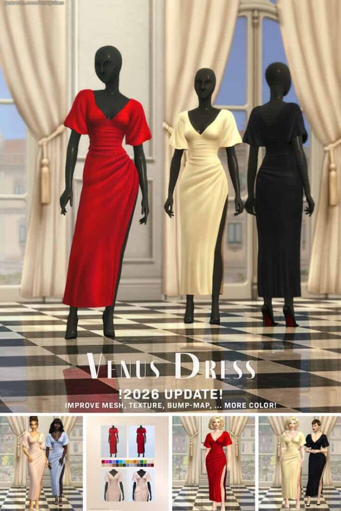 sims 4 long dress cc