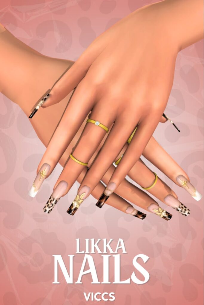 sims 4 nails custom content