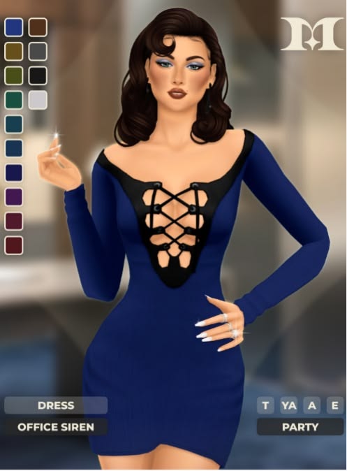 sims 4 office dress cc