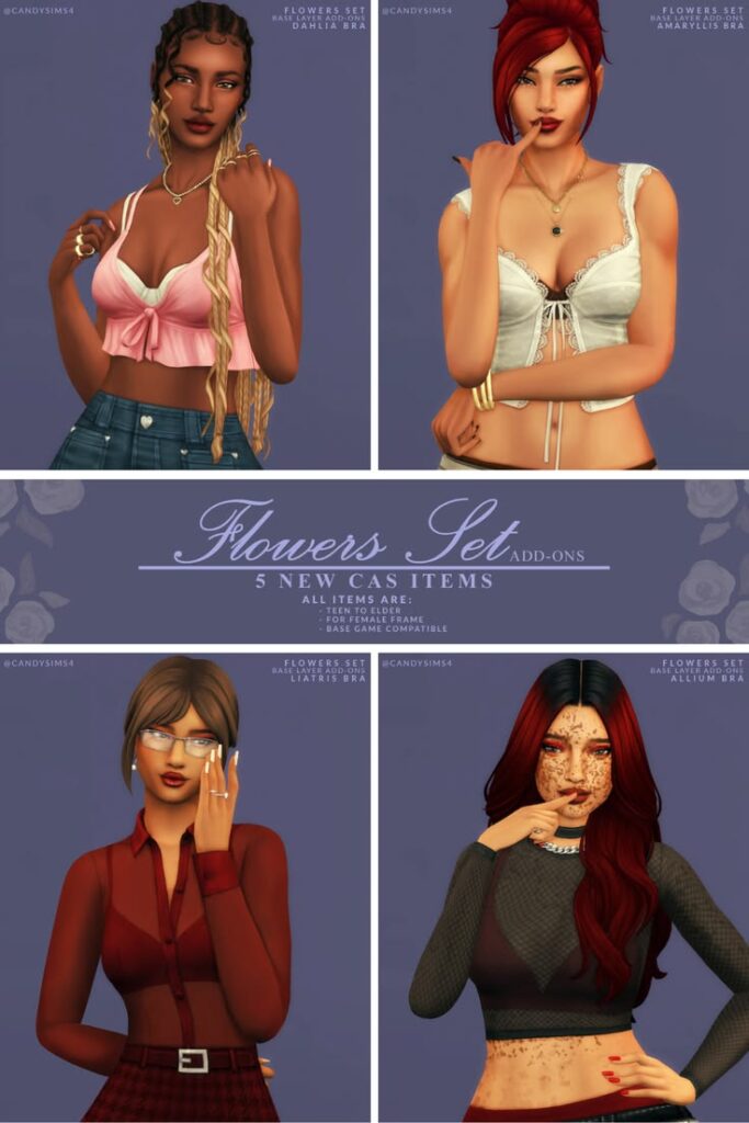 sims 4 tops cc set