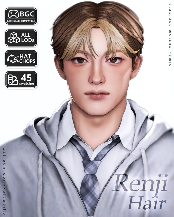 best male hair cc sims 4
