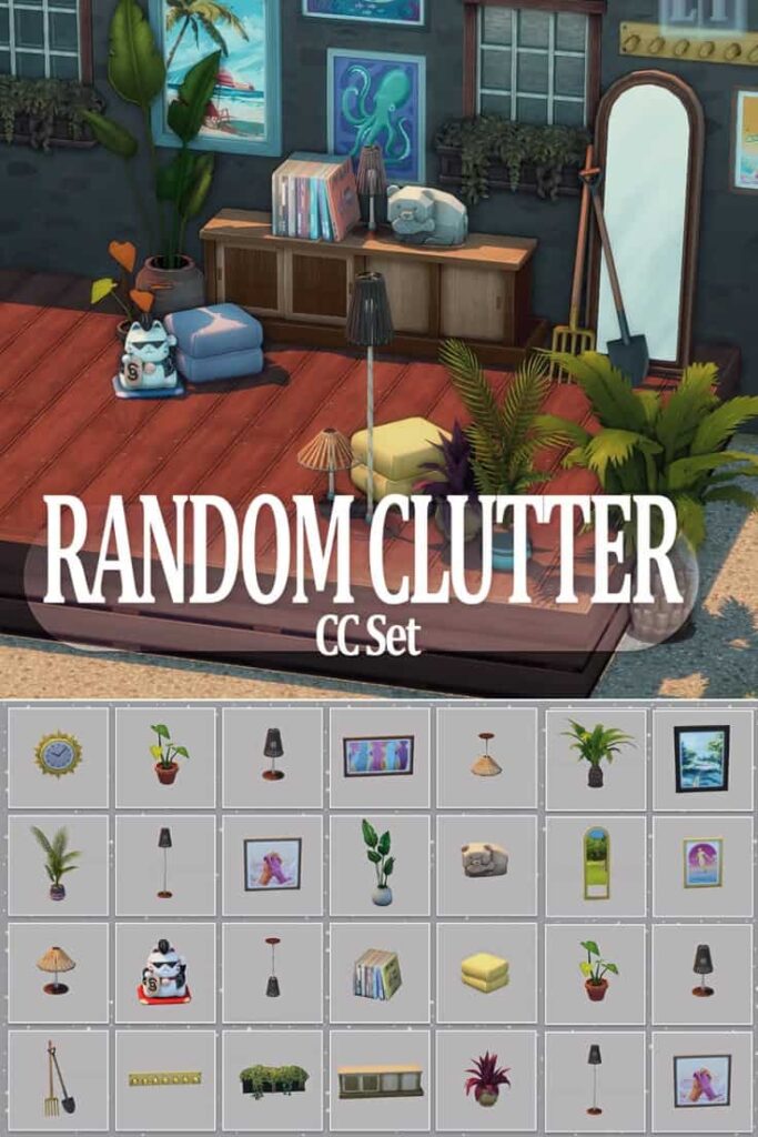 sims 4 clutter cc set