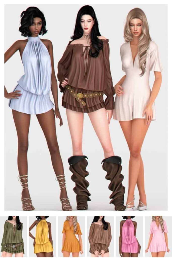 sims 4 dresses set