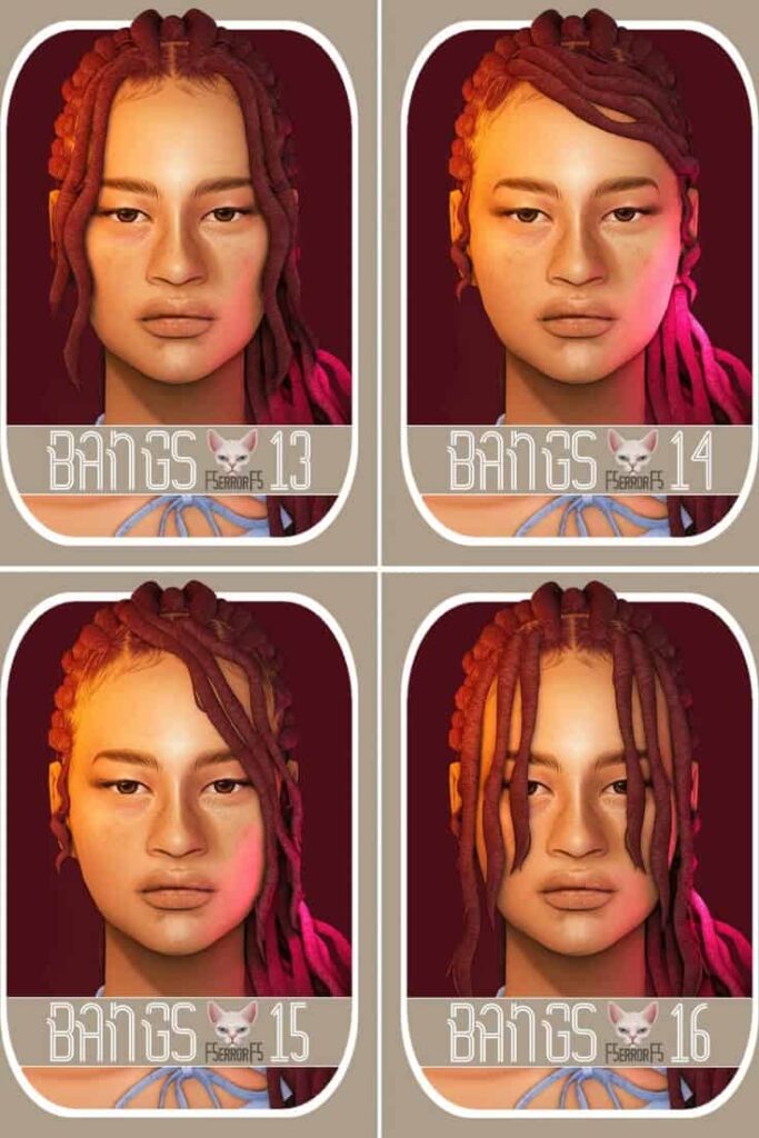 sims 4 bangs cc finds