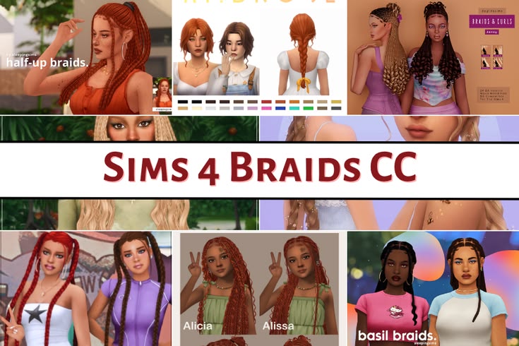 sims 4 braids cc