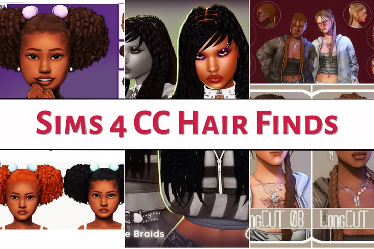 sims 4 cc hair finds
