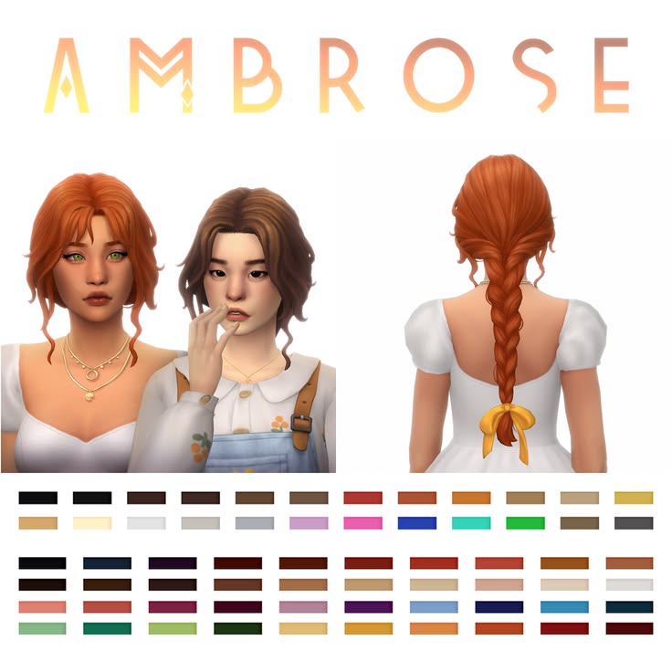 sims 4 long braids cc